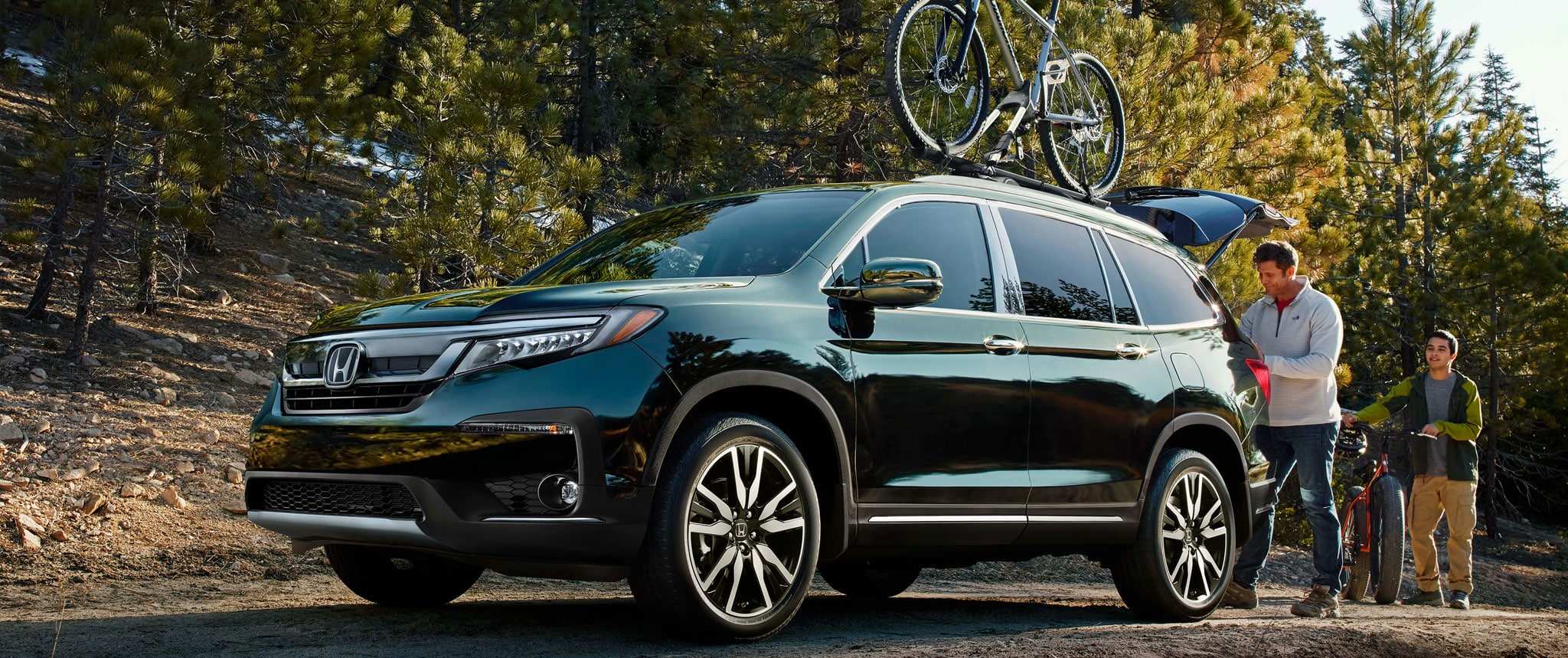 Available roof rails on the new Honda Pilot